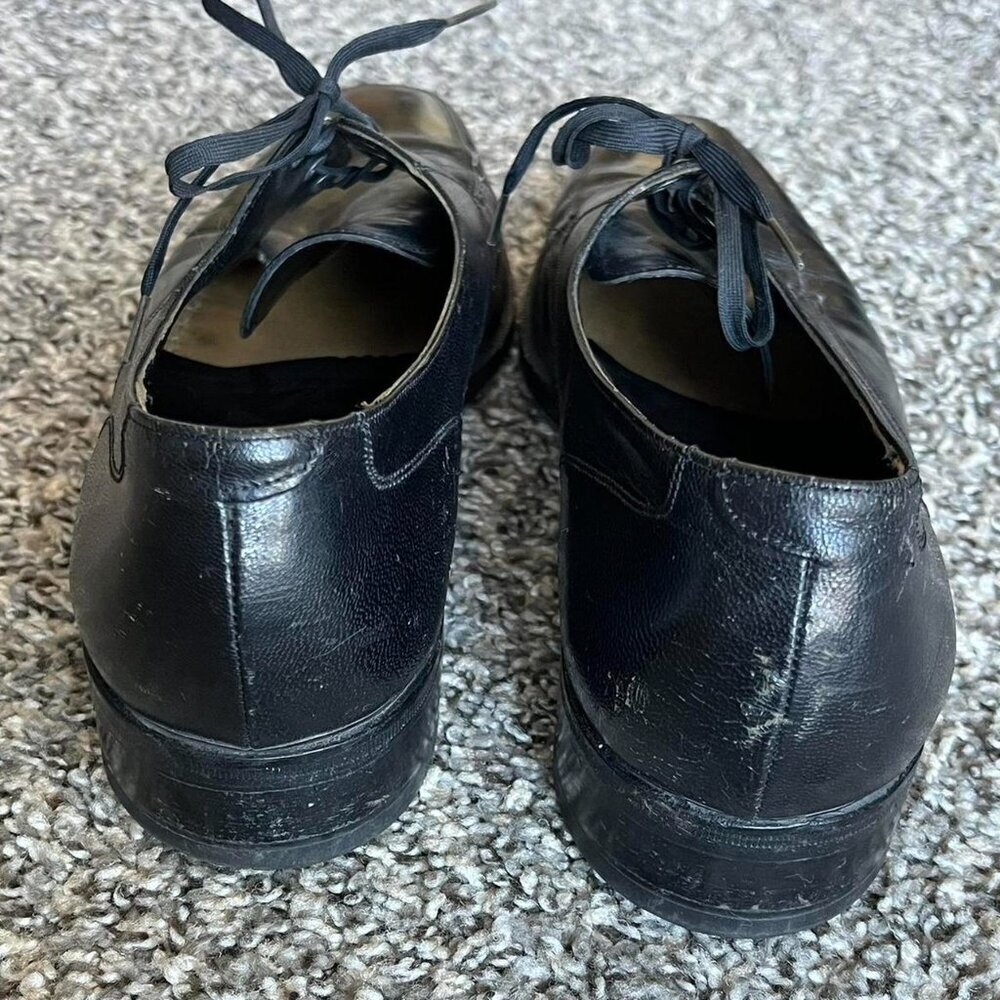 Florsheim Black Leather Oxford Dress Shoes Mens 10 Formal Prom Classic Business - Picture 6 of 7